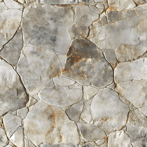 Weathered Stone Wall PBR Texture with Detailed Cracks and Color Variations seamless Stone PBR texture