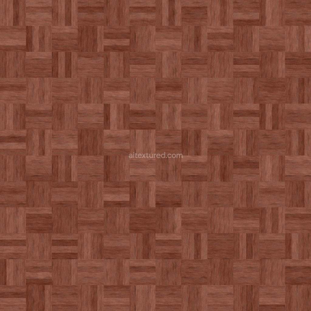 Seamless wood floor PBR texture with rich brown grain
