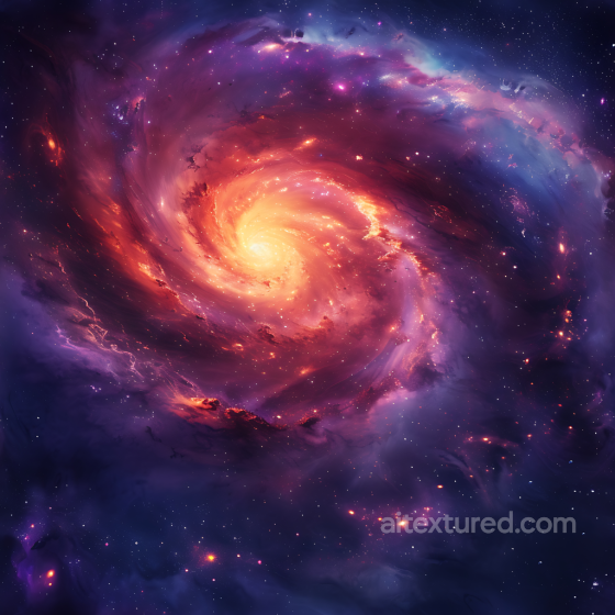 Space Texture Featuring Glowing Spiral Galaxy Nebula in Vivid Colors Star, space, planets texture preview