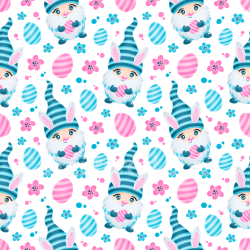 seamless Seamless 3D PBR Texture of Cute Cartoon Easter Gnomes and Eggs texture 8k free download PBR