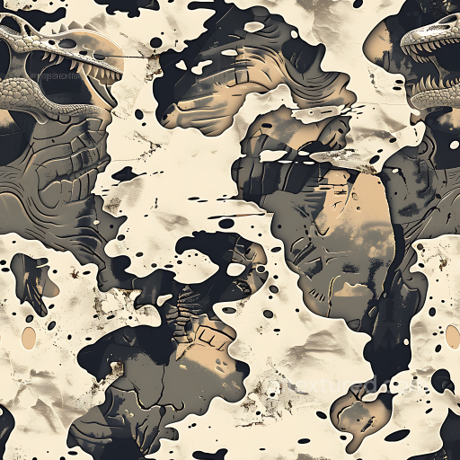 stylized desert camouflage PBR texture with dragon motifs and organic shapes seamless Color Camouflage PBR texture