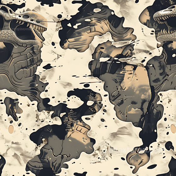 stylized desert camouflage PBR texture with dragon motifs and organic shapes Color Camouflage texture preview