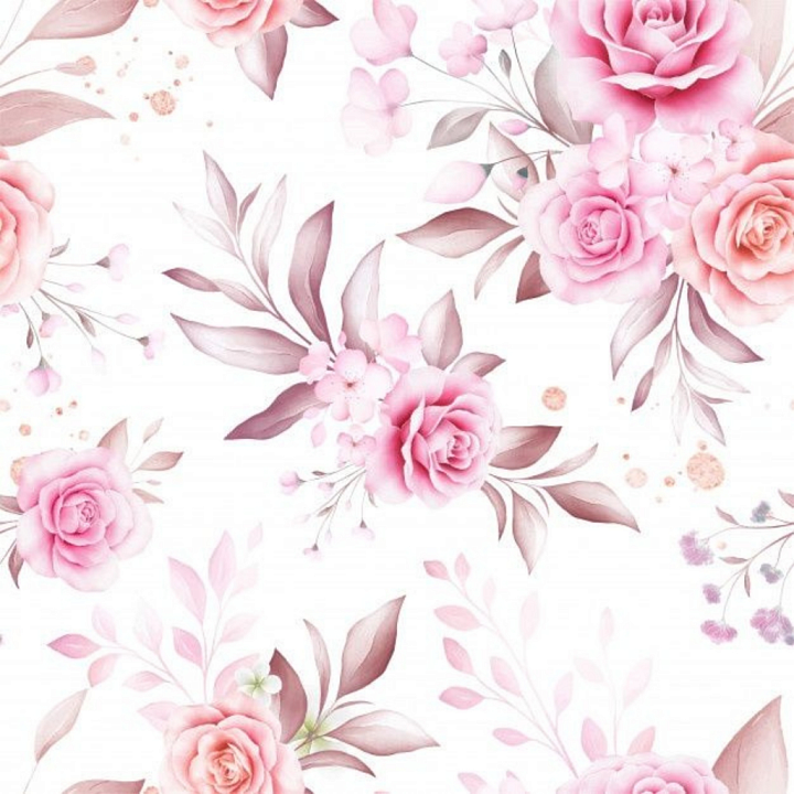Soft Pink Flower Fabric with Delicate Floral Pattern seamless PBR texture preview