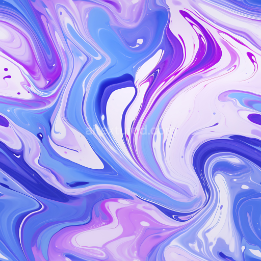 Seamless 3D Blue and Purple Marble PBR Texture with Swirling Veins