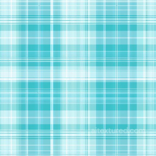 Seamless 3D PBR Texture of Soft Blue and White Checked Plaid Fabric texture preview