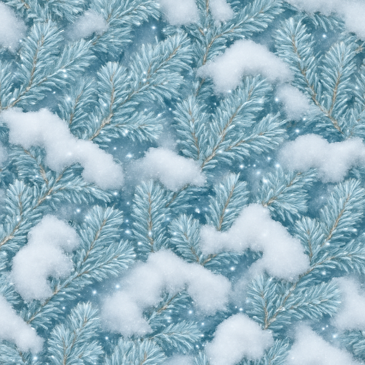 Frosted Pine Needles With Icy Blue Hues Wood seamless PBR texture preview