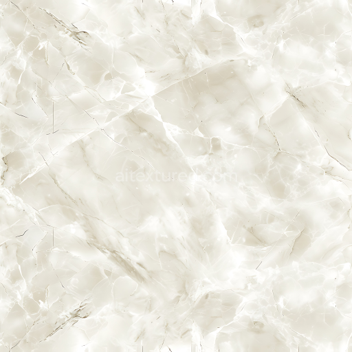 Seamless 3D Clear White Natural Marble PBR Texture with Subtle Veins and Polished Finish