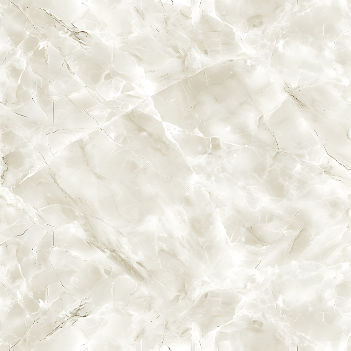 Clear White Natural Marble with Subtle Veins and Polished Finish seamless PBR texture preview