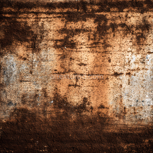 Seamless 3D PBR Rusty Metal Texture with Cracks and Corrosion Patterns
