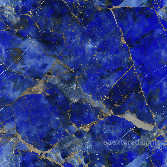 Lapis Lazuli Marble PBR Texture Featuring Deep Blue and Gold Veins Marble texture preview