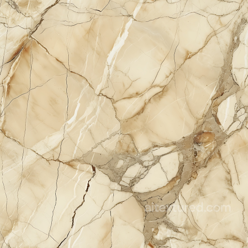 Botticino Beige Marble PBR Texture with Natural Cracks and Polished Finish seamless Marble PBR texture