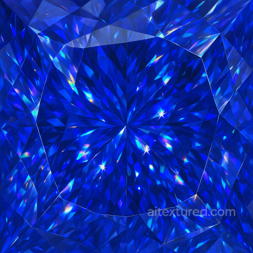 Tanzanite Faceted Gem With Prismatic Refraction And Gemstone Facets seamless Crystals PBR texture