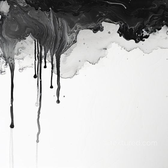 Alcohol Ink PBR Texture with Black Drips and White Negative Space Alcohol ink texture preview