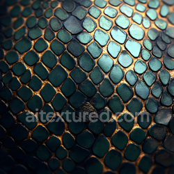 seamless Seamless 3D PBR Texture of Dark Scaly Reptile Skin with Glossy Metallic Highlights texture 8k free download PBR