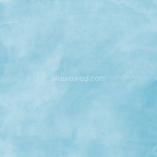 Seamless 3D PBR Blue Watercolor Texture with Soft Cloud-like Pattern
