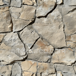 seamless Seamless 3D Weathered Stone Wall PBR Texture with Natural Cracks and Earthy Tones texture 8k free download PBR