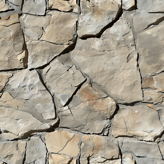 Weathered Stone Wall PBR Texture with Natural Cracks and Earthy Tones Stone texture preview