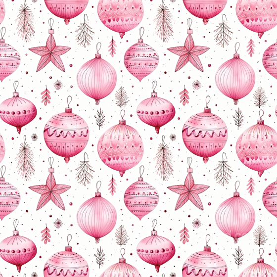 All Christmas Digital paper Texture of Pink Christmas Ornaments and Holiday Elements All Christmas Digital paper texture preview