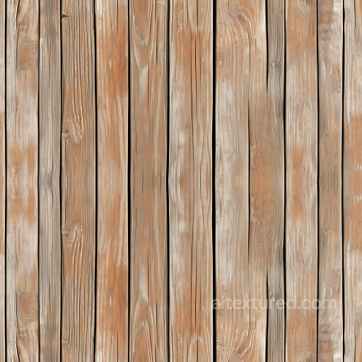 Rustic Weathered Wood Planks PBR Texture with Natural Grain and Knots seamless Wood PBR texture