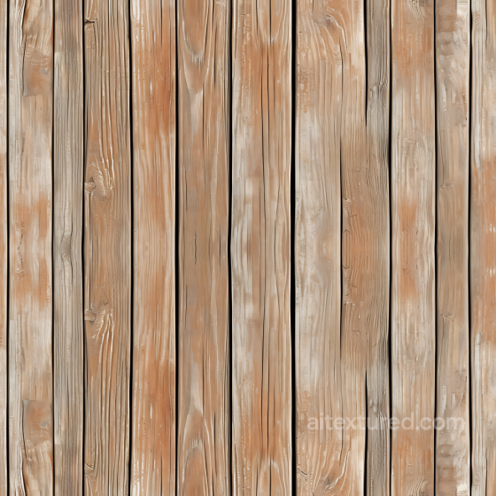Rustic Weathered Wood Planks PBR Texture with Natural Grain and Knots Wood texture preview