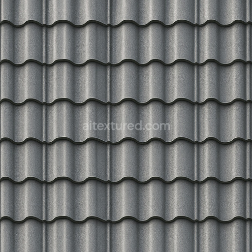 Detailed Metal Roofing Texture Seamless 1024X1024