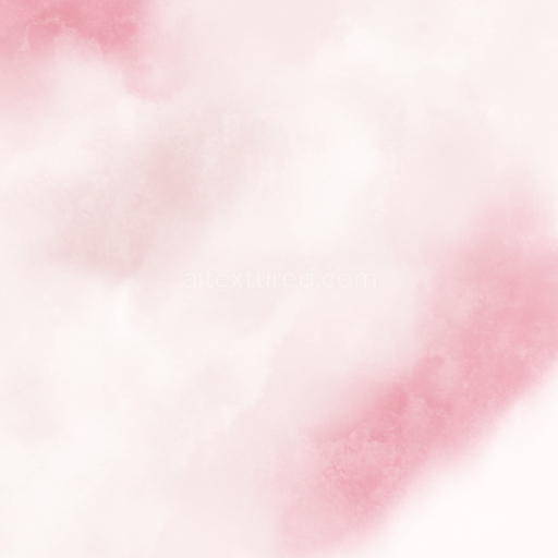 Seamless 3D PBR Watercolor Texture Featuring Soft Pink and White Blended Washes