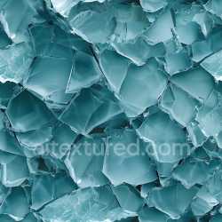 seamless Seamless 3D shattered glass cracked and hole PBR texture in cool blue tones texture 8k free download PBR