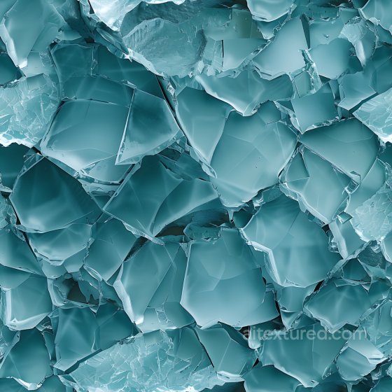 shattered glass cracked and hole PBR texture in cool blue tones Cracked & Holes texture preview