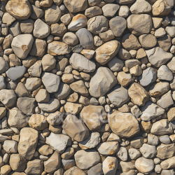seamless Seamless 3D Stone PBR Texture of Smooth River Rocks and Pebbles with Natural Weathered Finish texture 8k free download PBR