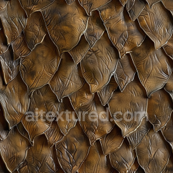 seamless Seamless 3D Layered Brown Leather PBR Texture Featuring Embossed Grain and Wrinkled Surfaces texture 8k free download PBR