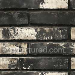 seamless Seamless 3D PBR Texture of Cracked Black and White Weathered Brick Wall with Chipped Paint texture 8k free download PBR