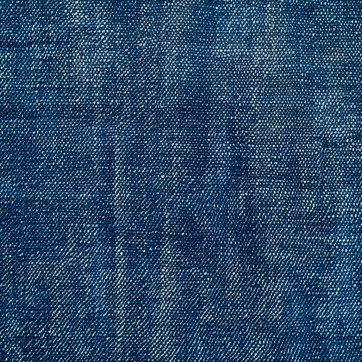Cracked Denim Fabric with Blue Faded Detail seamless PBR texture preview