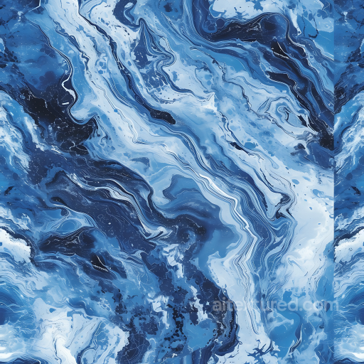 Blue Celeste Marble PBR Texture with Dynamic Abstract Vein Patterns seamless Marble PBR texture