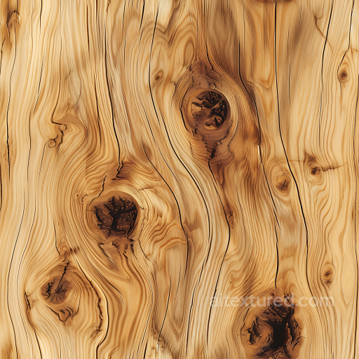 Knotty Pine Wood Planks Seamless Texture with Natural Grain and Dark Knots seamless Wood PBR texture