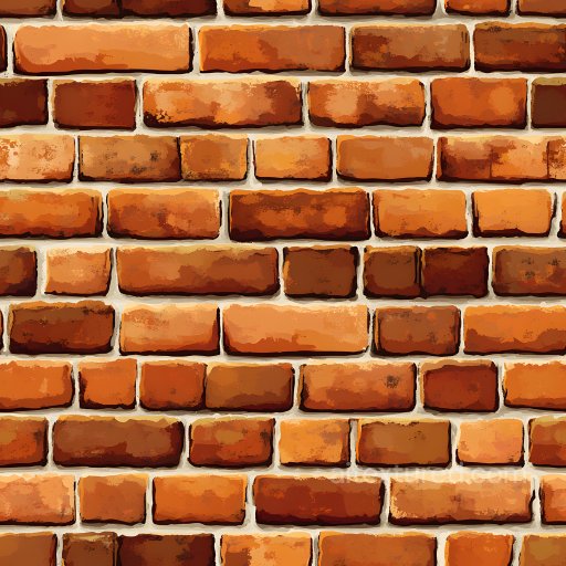 Cracked Red Brick Wall Seamless Texture with Variated Surface Damage seamless Brick PBR texture