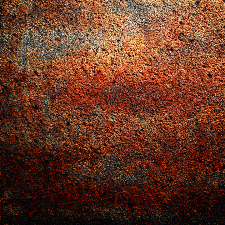 Rusty Metal Featuring Corrosion Holes and Pitted Surface seamless PBR texture preview