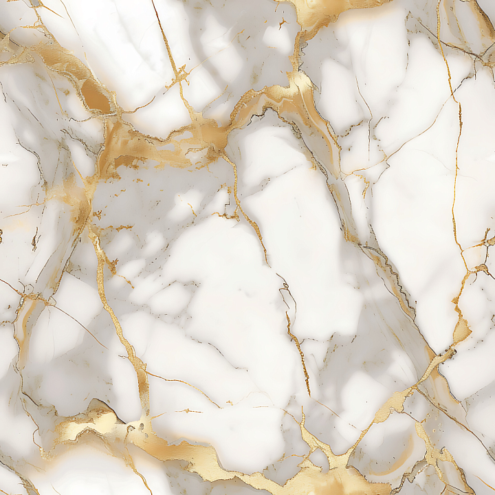 Calacatta Gold Marble with Polished White and Gold Veins seamless PBR texture preview