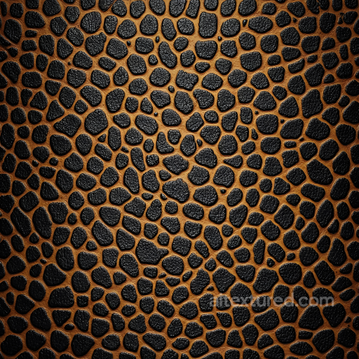 reptile-like skin PBR texture with detailed rough black scales and brown base seamless Skin PBR texture