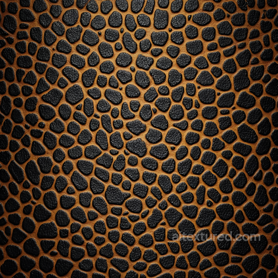 reptile-like skin PBR texture with detailed rough black scales and brown base Skin texture preview