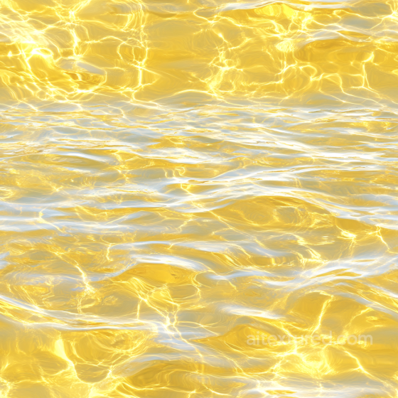 Golden Reflective Water Surface Seamless Texture with Dynamic Ripples Water texture preview