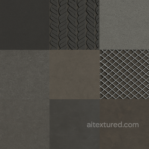 Rubber Surface With Tire Tread Pattern Details Surfaces, smooth, rough texture preview