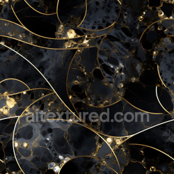 seamless Seamless 3D Black Marble PBR Texture Featuring Elegant Gold Vein Patterns texture 8k free download PBR