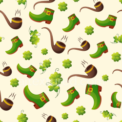 seamless Seamless 3D PBR Texture Featuring St Patrick Themed Green Boots & Pipes texture 8k free download PBR