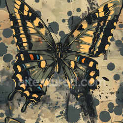 seamless Seamless 3D Abstract Camouflage PBR Texture Featuring Paint Splatter and Graphic Elements texture 8k free download PBR