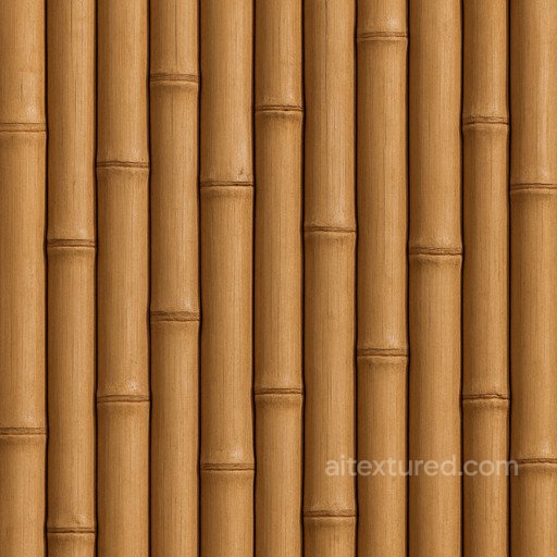 Bamboo Slats Tight Nodes seamless Wood PBR texture