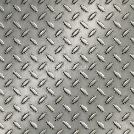 Seamless 3d texture pbr 8k tactile plate with uniform bumps on polished steel surface