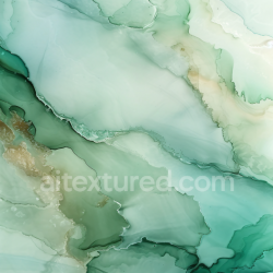 seamless Seamless 3D Alcohol Ink PBR Texture with Green and Gold Fluid Waves texture 8k free download PBR