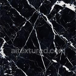 seamless Seamless 3D Black Marble PBR Texture with Bold White Veins and Polished Finish texture 8k free download PBR