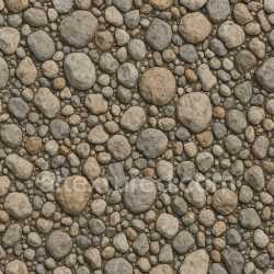 seamless Gravel Mix Multi Size Stones texture 8k free download PBR