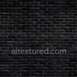 seamless Seamless 3D PBR Texture of Cracked Black Brick Wall with Subtle Damage texture 8k free download PBR